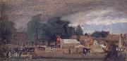 John Constable The Village fair,East Bergholt 1811 USA oil painting artist